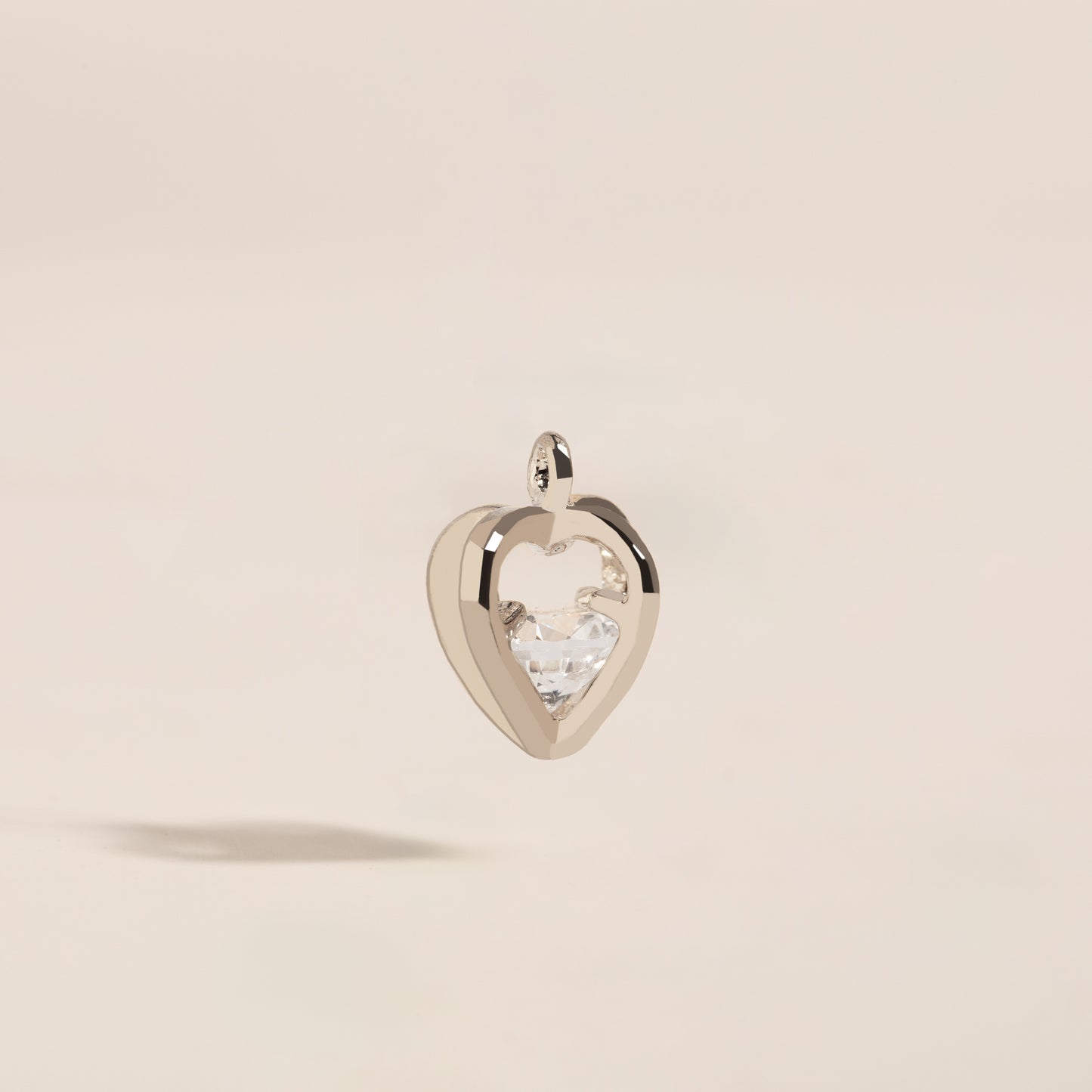 Diamond Heart Charm