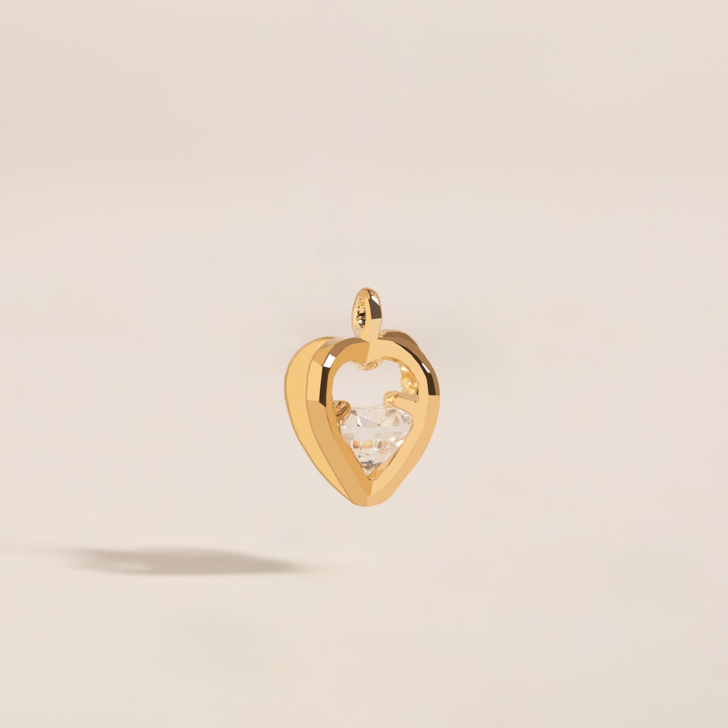 Diamond Heart Charm