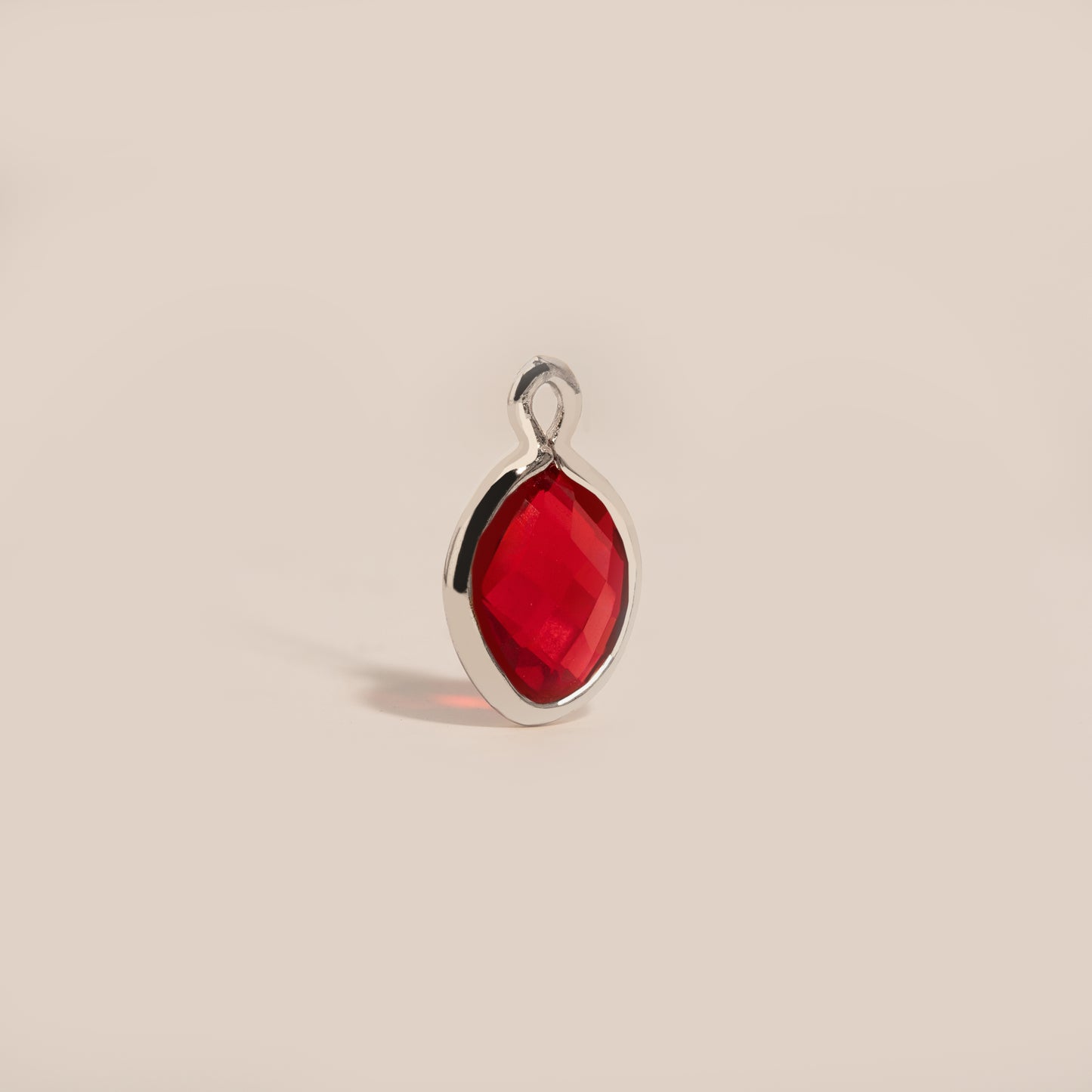 Oval Birthstone Charm