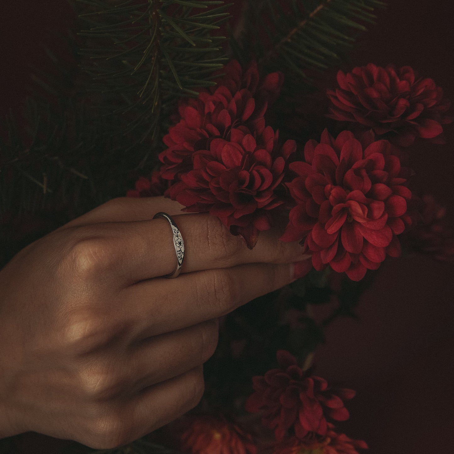 Dainty Birth Flower Ring